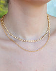 Curb Gold Chain Necklace, Gold Layering Necklace