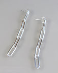 Gold Thick Chain Earrings