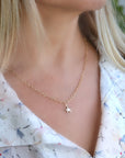 Gold Layering Star Necklace, Gold Filled Star Charm