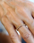 14k Gold Sunstone Ring