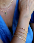 Gold Chunky Chain Stacking Bracelet
