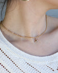 Gold Layering Star Necklace, Gold Filled Star Charm