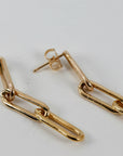 Gold Thick Chain Earrings