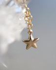 Gold Layering Star Necklace, Gold Filled Star Charm