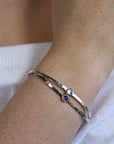 Moonstone Hammered Gold Cuff Bracelet, Gold Filled Celestial Bracelet