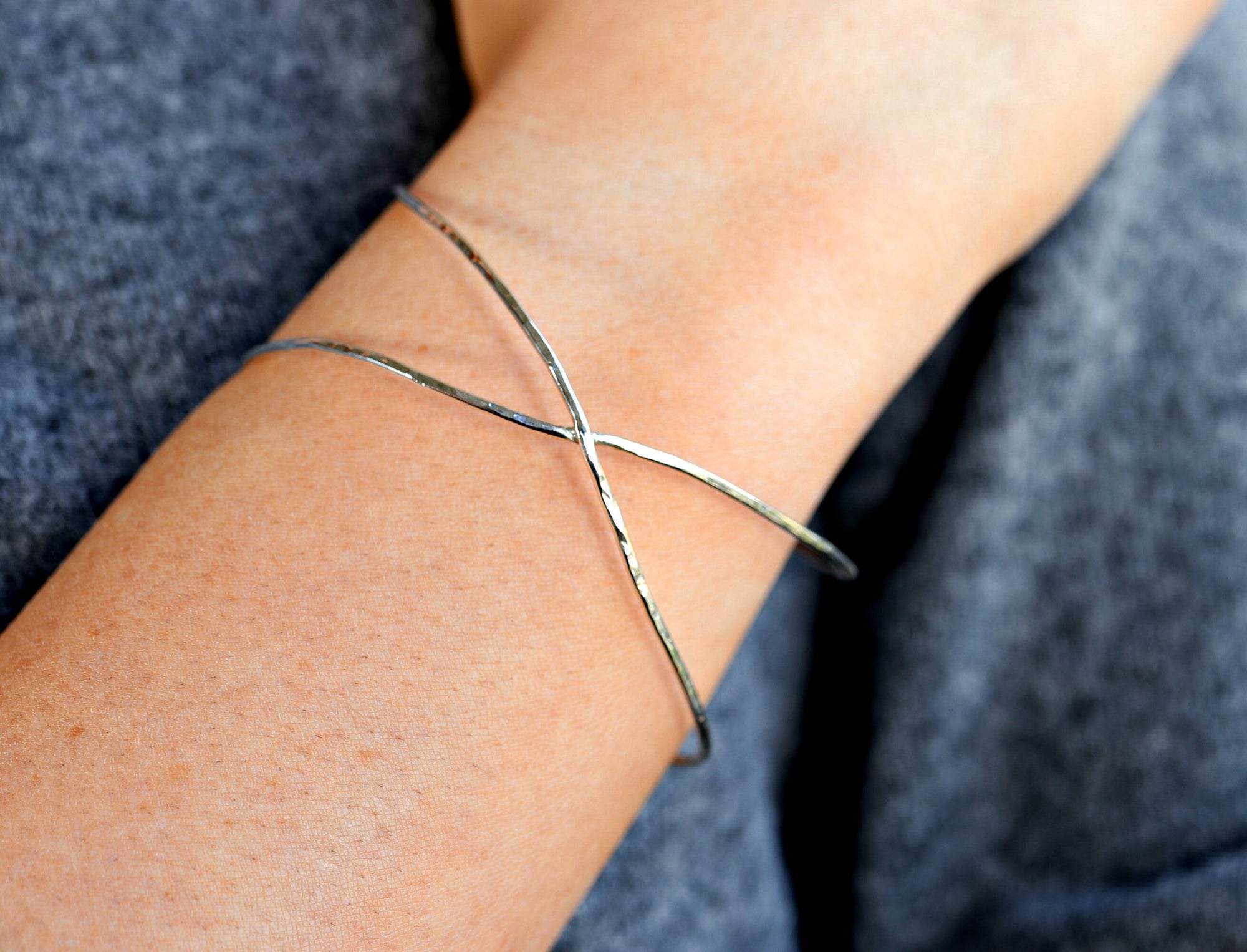 X Cuff Bracelet, Cross Cuff Bracelet