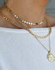 Curb Gold Chain Necklace, Gold Layering Necklace