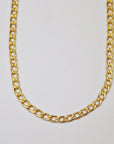 Curb Gold Chain Necklace, Gold Layering Necklace