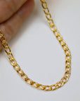 Curb Gold Chain Necklace, Gold Layering Necklace