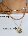 Curb Gold Chain Necklace, Gold Layering Necklace