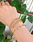 Gold Chunky Chain Stacking Bracelet