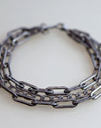 Boyfriend Chain Bracelet, Black Oxidized Silver Chain Bracelet For Men