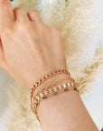 Gold Chunky Chain Stacking Bracelet