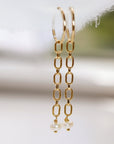 Pearl Chain Earrings