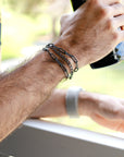 Boyfriend Chain Bracelet, Black Oxidized Silver Chain Bracelet For Men