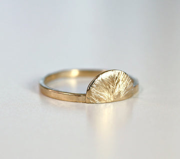 14k Gold Sun Ring