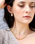 Gold Chunky Chain Necklace, 7.5mm Very Thick Gold Filled
