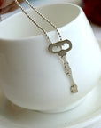 Old Times Skeleton Key Necklace
