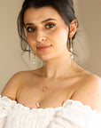 Pearl Hoops, Gold Filled Pearl Dangle Earrings