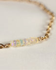 Genuine Welo Opal Bar Bracelet Gold Filled