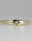 Star Diamond Ring 14k Solid Gold