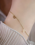 14k Solid Gold Zodiac Bracelet
