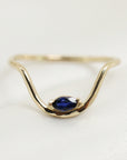 Marquise Sapphire Engagement Ring