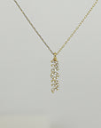 Pave Mom Necklace, Gold Mom Necklace, Mothers Necklace with CZ Diamonds
