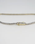 2 Ct Diamond Tennis Bracelet, 14k Yellow Gold Genuine Natural Diamond Bracelet