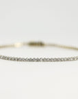 2 Ct Diamond Tennis Bracelet, 14k Yellow Gold Genuine Natural Diamond Bracelet
