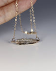 14k Solid Gold Feather Necklace