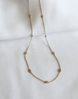 Diamond By the Yard Necklace, Blue Diamond Station Necklace, Diamond Station Necklace, Gift For Her, Gift For Wife