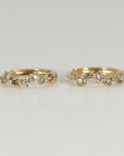 14k Diamond Huggie Hoop Earrings - Melt'm Jewelry
