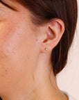 Princess Cut Natural Diamond Earrings 14k Solid Gold, 0.44 ct Diamond Stud Earrings, Diamond Bridal Earrings, Gift for her