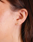 Princess Cut Natural Diamond Earrings 14k Solid Gold, 0.44 ct Diamond Stud Earrings, Diamond Bridal Earrings, Gift for her