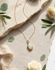 Ethiopian Opal Pendant in 14k Gold - Melt'm Jewelry