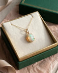 Ethiopian Opal Pendant in 14k Gold - Melt'm Jewelry