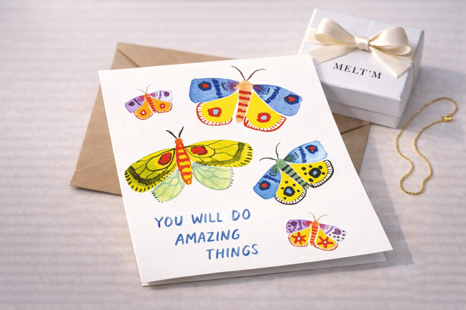 You Will Do Amazing Things Notecard – Inspirational Greeting Card with Kraft Envelope - Melt'm Jewelry