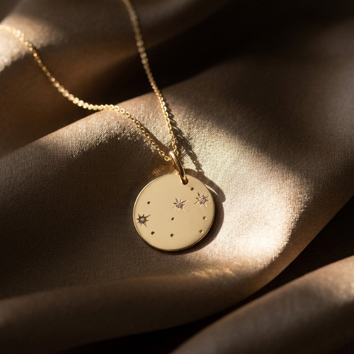 Diamond Zodiac Sign Constellation Necklace in 14k Gold - Melt'm Jewelry