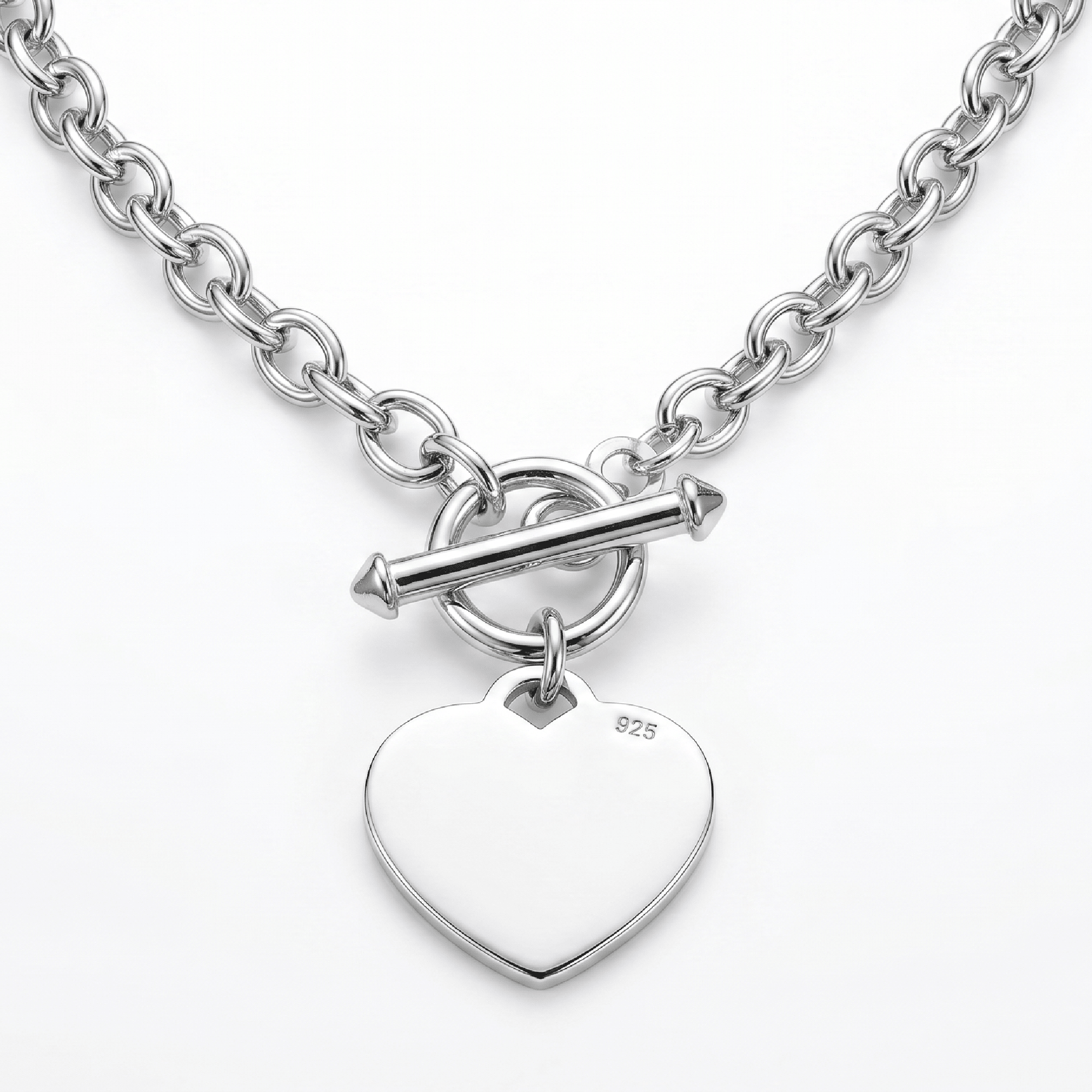 Sterling Silver Engraveable Personalized Heart Necklace - Melt'm Jewelry