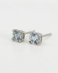Aquamarine Stud Earrings 14k Gold - Melt'm Jewelry
