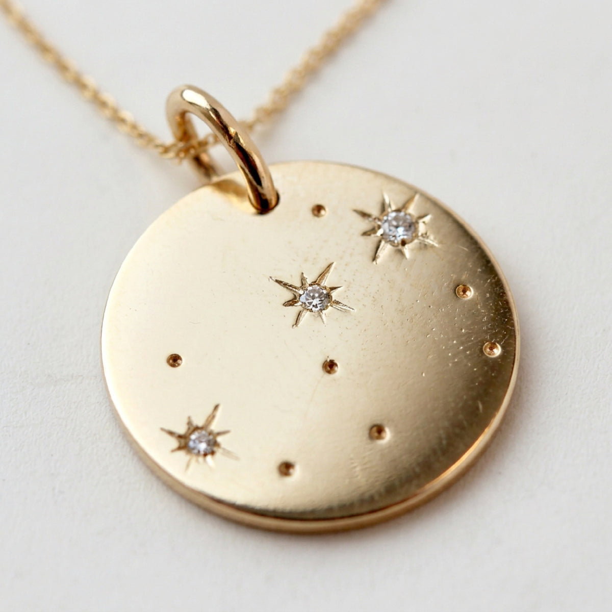 Diamond Zodiac Sign Constellation Necklace in 14k Gold - Melt'm Jewelry
