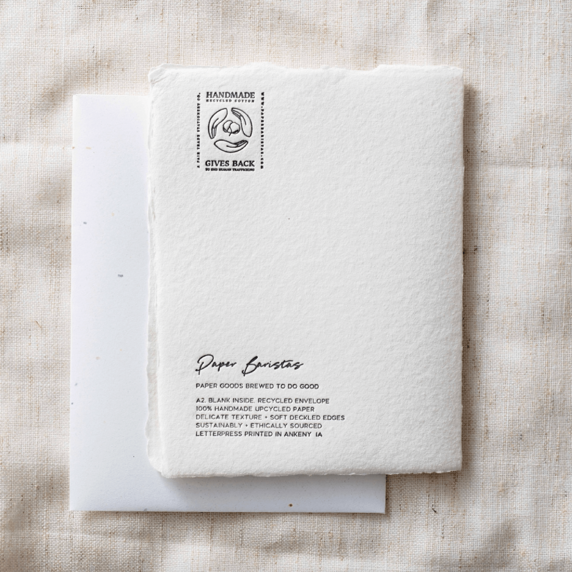 You Are the Loveliest Thing Card, F. Scott Fitzgerald Quote Card, Romantic Handmade Card, Minimal Deckled Edge Greeting Card - Melt'm Jewelry