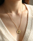 Photo Engraved Necklace Gold Filled, Custom Portrait Coin Necklace - Melt'm Jewelry