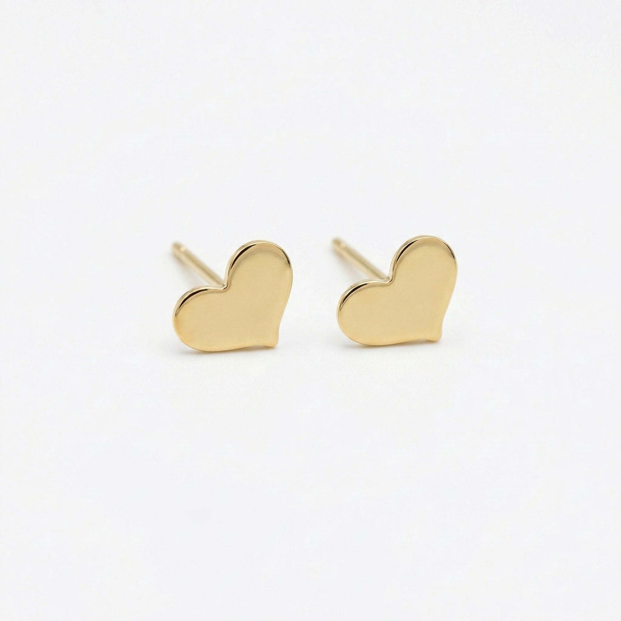 Tiny Heart Stud Earrings, Gold Filled Minimalist Heart Earrings - Melt'm Jewelry