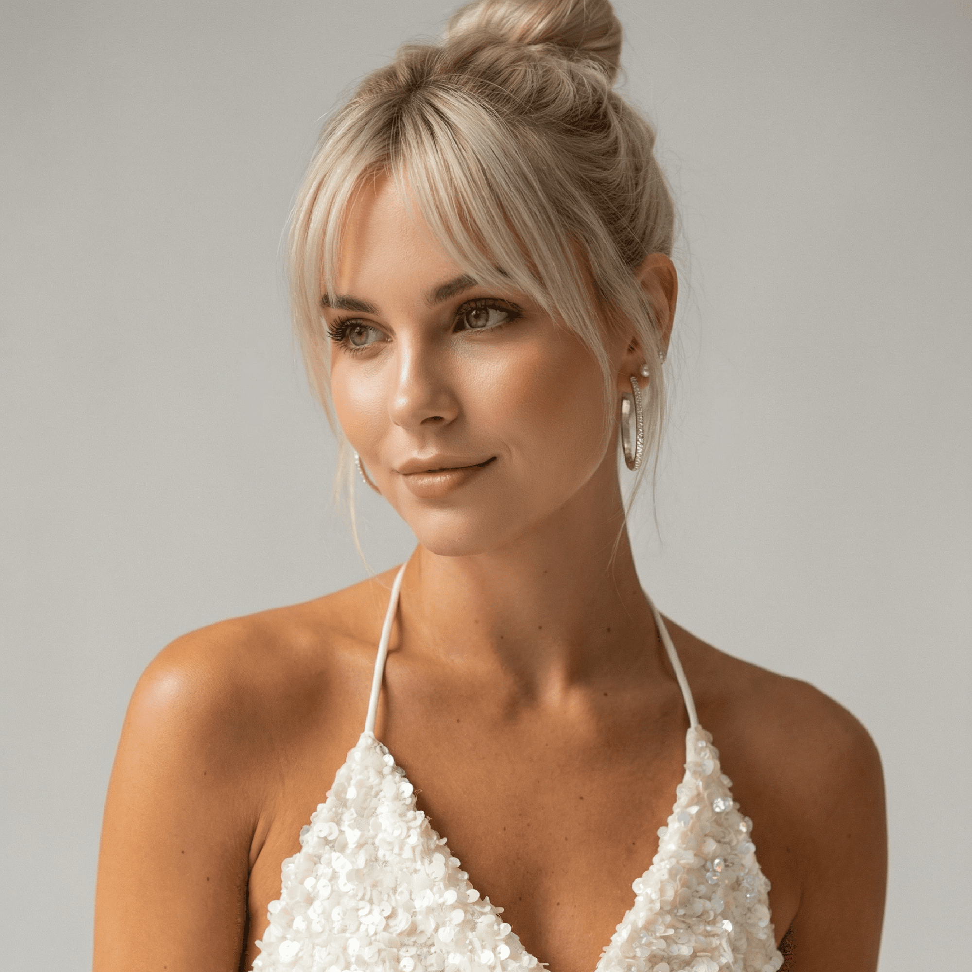 2 Inch Patterned Large Silver Hoop Earrings - Melt'm Jewelry