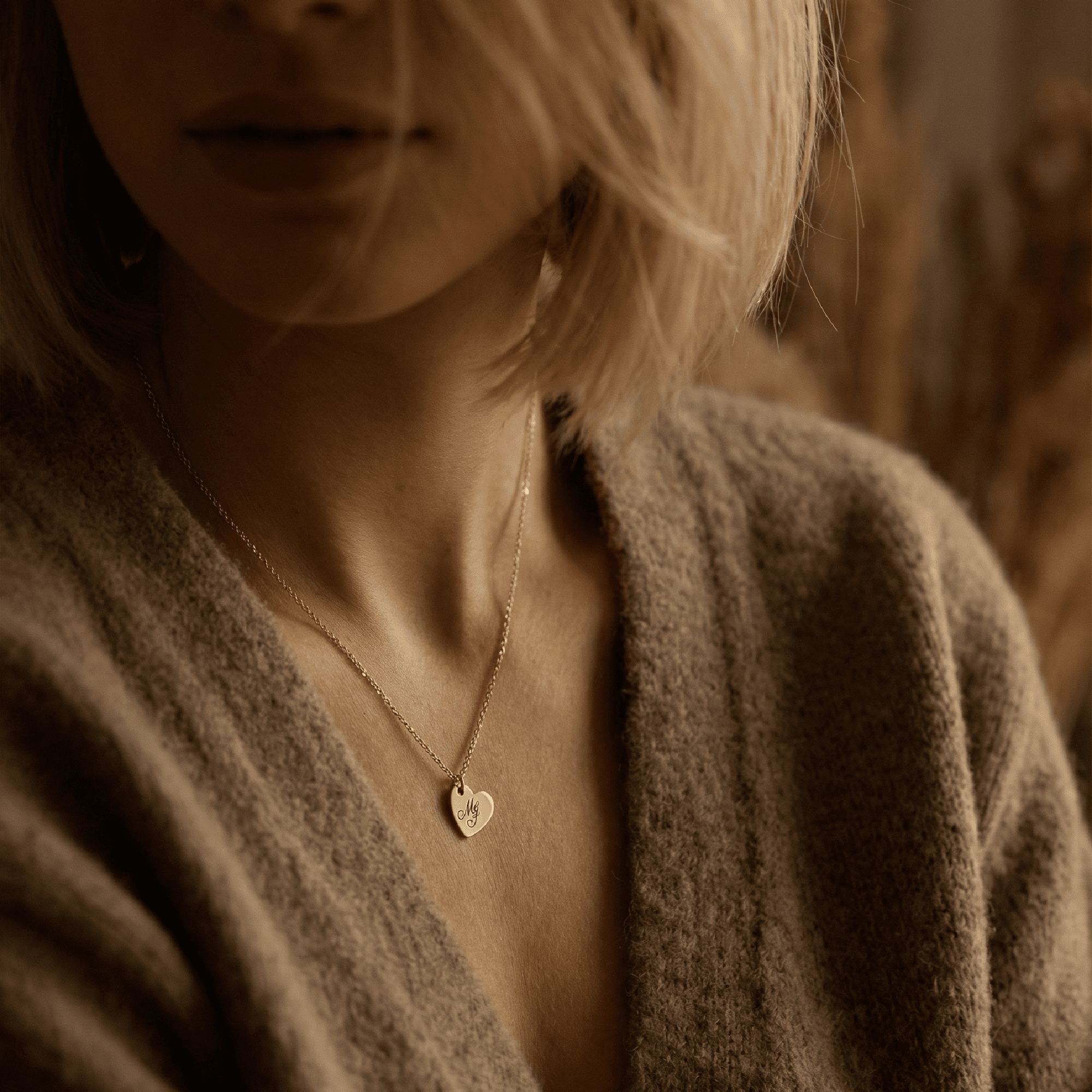 Engraved Heart Necklace, Custom Jewelry - Melt'm Jewelry