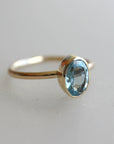 Aquamarine Ring , Anniversary Ring