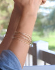 Criss Cross Cuff Bracelet, Multi Layered Open Bangle Bracelet