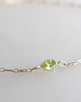 Gold Choker Necklace, Gemstone with Dainty Choker - Melt'm Jewelry
